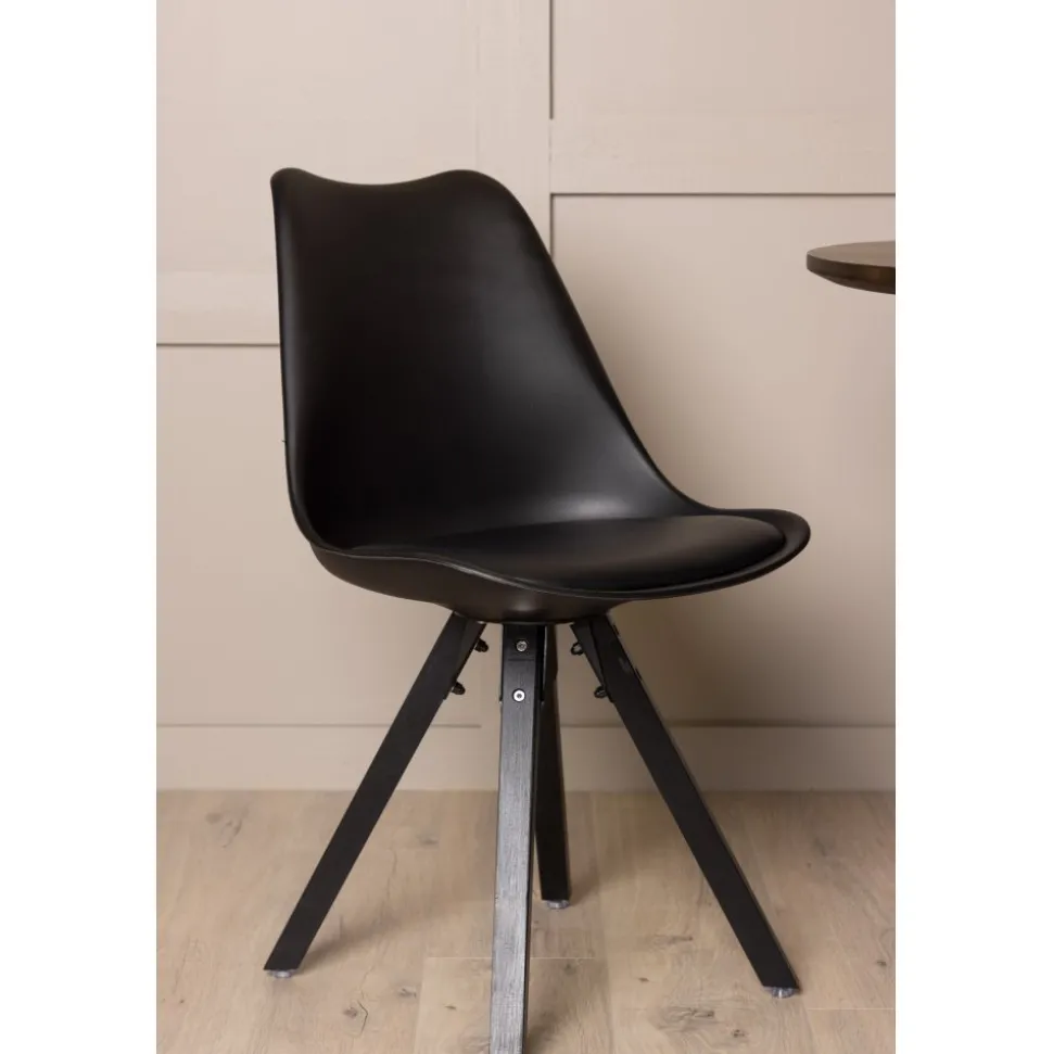 Matstol svart PU / Plast