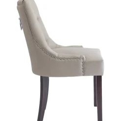 Matstol Tuva - Beige med bruna ben + Fläckborttagare för möbler