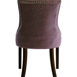 Matstol Tuva brun med mörkbruna ben