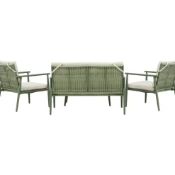 Mazzaro soffgrupp - Grön/Beige + Rengöringsmedel för utemöbler