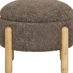 Medas sittpuff - Brun bouclé