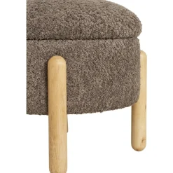 Medas sittpuff - Brun bouclé