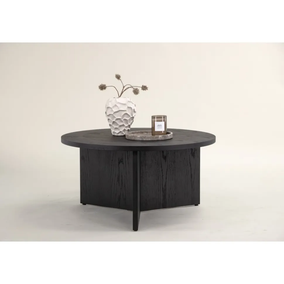 Melker soffbord Ø65 cm - Svart