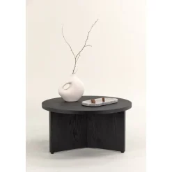 Melker soffbord Ø85 cm- Svart