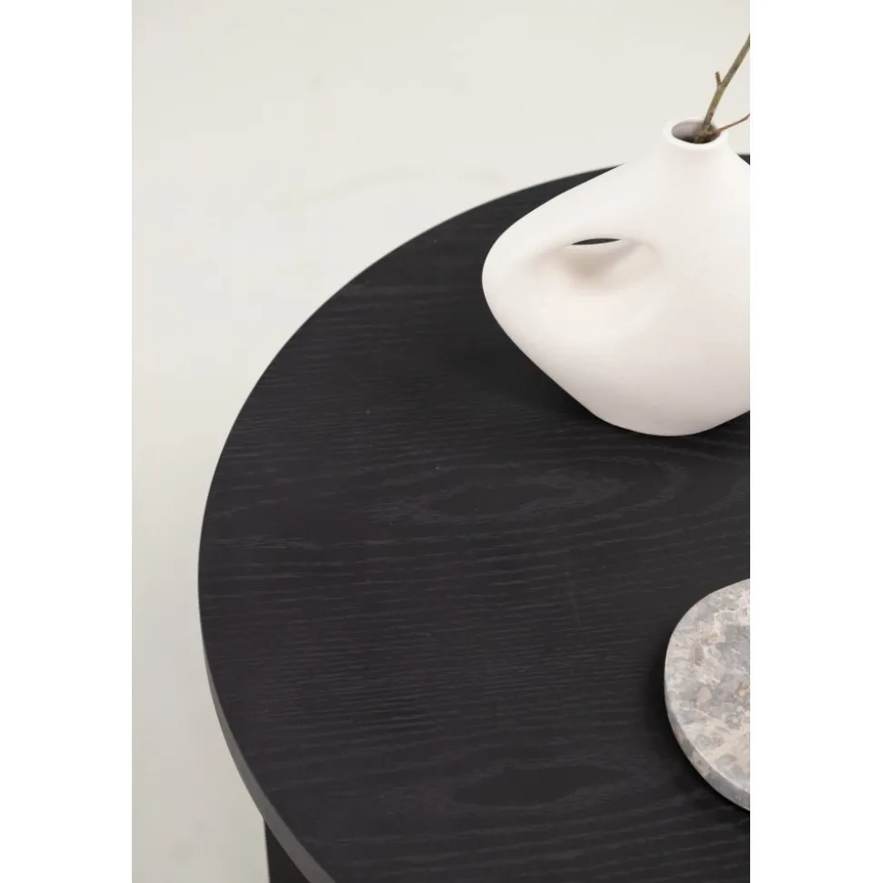Melker soffbord Ø85 cm- Svart
