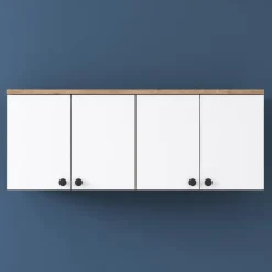 Mendy överskåp - Valnöt/vit