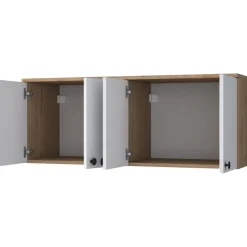 Mendy överskåp - Valnöt/vit