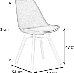 Merle matstol - Mörkgrön (Tyg)