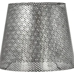 Mia mönstrad metall lampskärm - Antiksilver