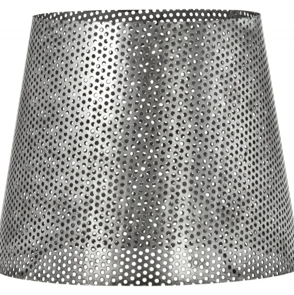 Mia mönstrad metall lampskärm - Antiksilver