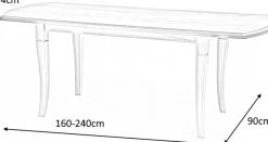 Micah matbord 160-240 cm - Mörk valnöt