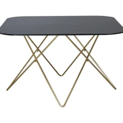 Michel soffbord 80 x 80 cm - Svart marmor