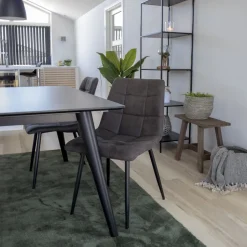 Middelfart Matstol - Mörkgrå/svart