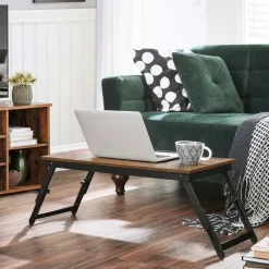 Milea laptopbord - Brun/svart