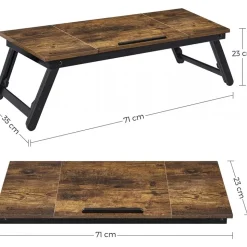 Milea laptopbord - Brun/svart