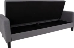 Milton Bäddsoffa - Mörkgrå/björk