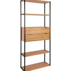 Minato bokhylla - Ask/svart