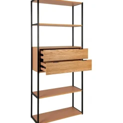 Minato bokhylla - Ask/svart