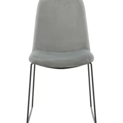 Minnie matstol - Grå sammet