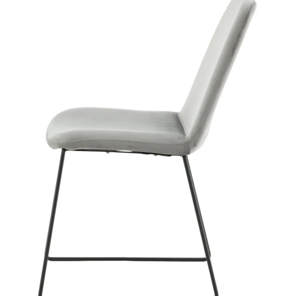 Minnie matstol - Grå sammet