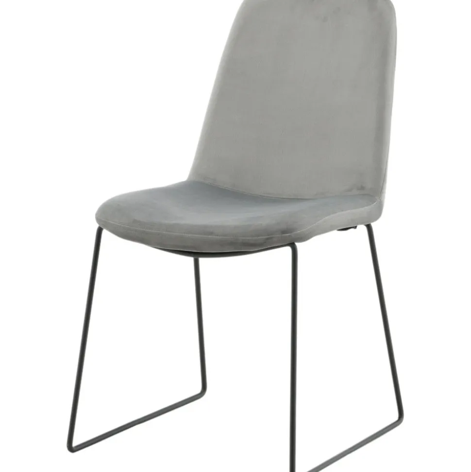 Minnie matstol - Grå sammet