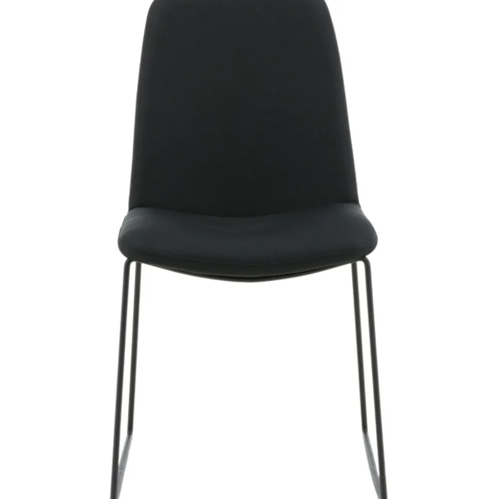 Minnie matstol - Svart tyg