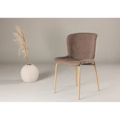 Modesto matstol - Brun boucle