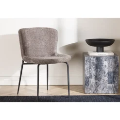 Modesto matstol - Brun boucle