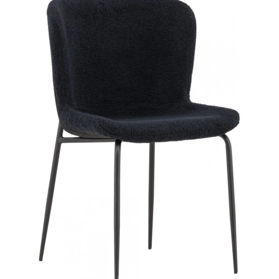 Modesto matstol - Svart teddy