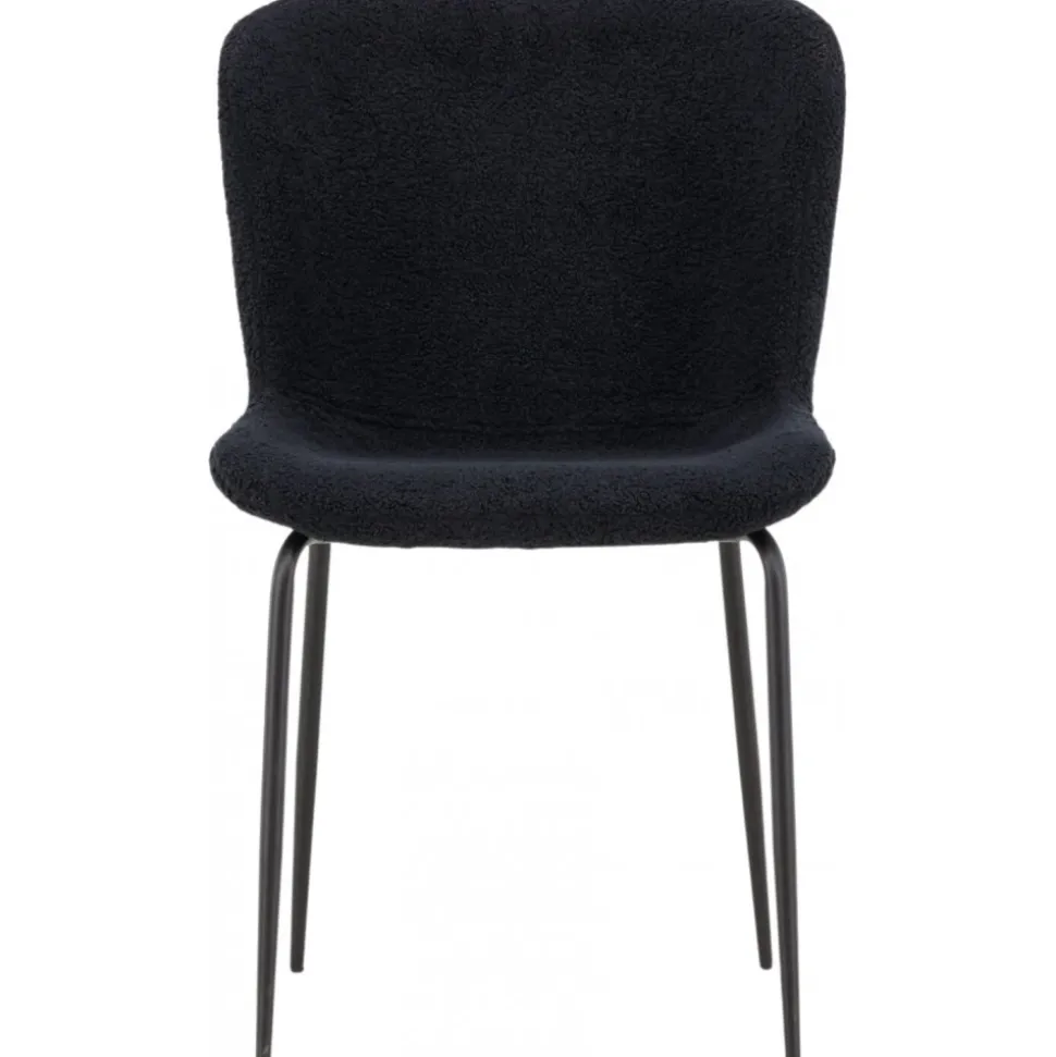 Modesto matstol - Svart teddy