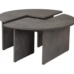 Moira soffbord Ø90 cm - Betonggrå