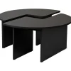 Moira soffbord Ø90 cm - Svart