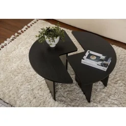 Moira soffbord Ø90 cm - Svart