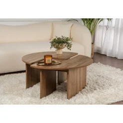 Moira soffbord Ø90 cm - Valnöt