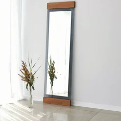 Murano golvspegel - Ek/fume + Karta med möbeltassar på köpet!