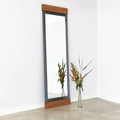 Murano golvspegel - Ek/fume + Karta med möbeltassar på köpet!