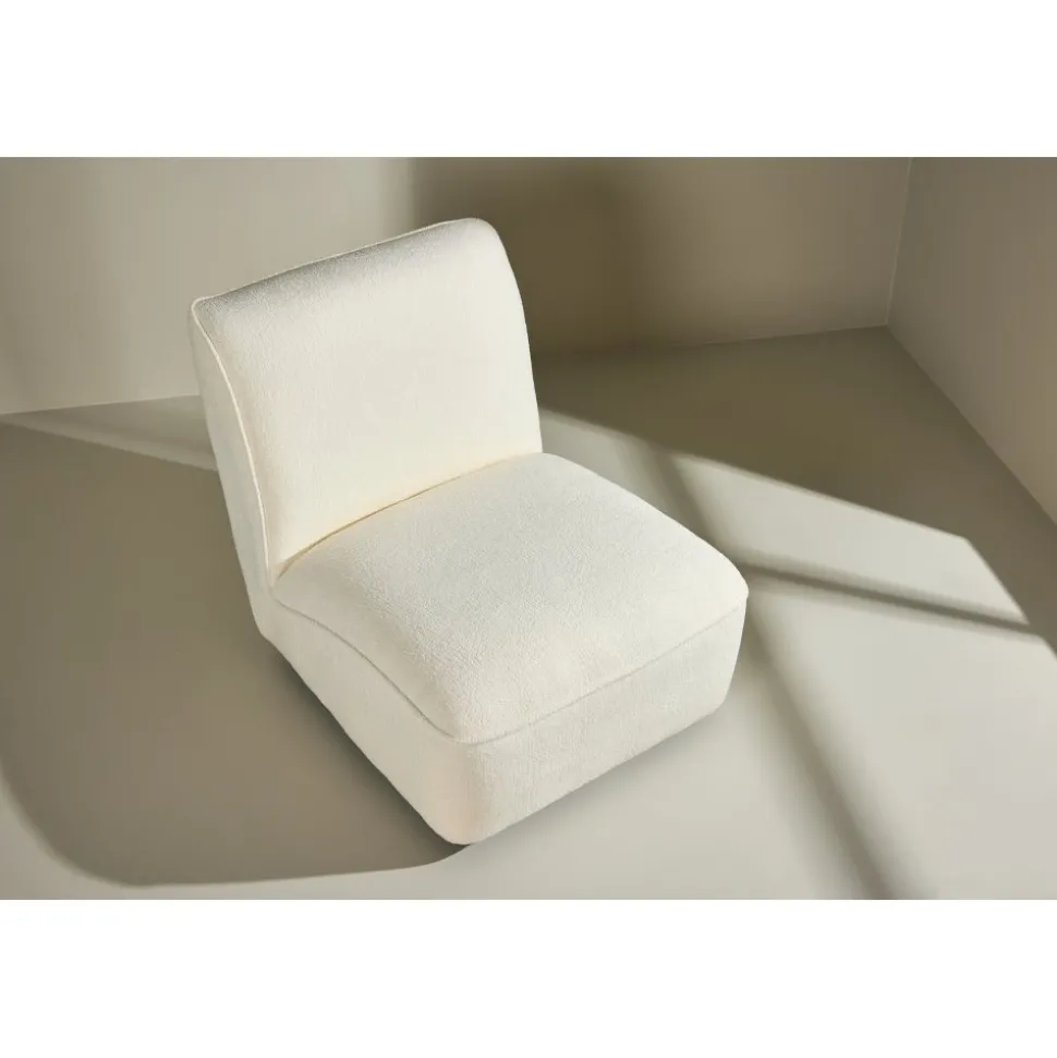 My fåtölj - Vit bouclé