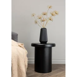 Namsos sidobord Ø40 cm - Svart