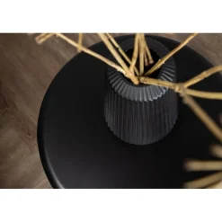 Namsos sidobord Ø40 cm - Svart