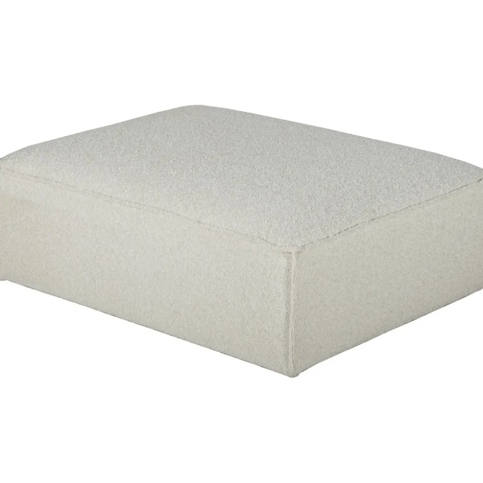 Nees modulsoffa - sittpuff - Stone White + Möbeltassar