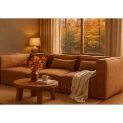 Nees modulsoffa i cognac combo 4