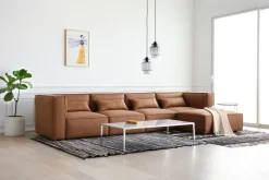 Nees modulsoffa i cognac combo 1