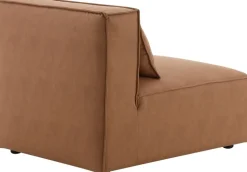 Nees modulsoffa i cognac combo 4 + Textilrengöring för möbler