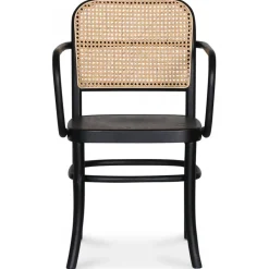 Nemis karmstol böjträ - Svart/rotting