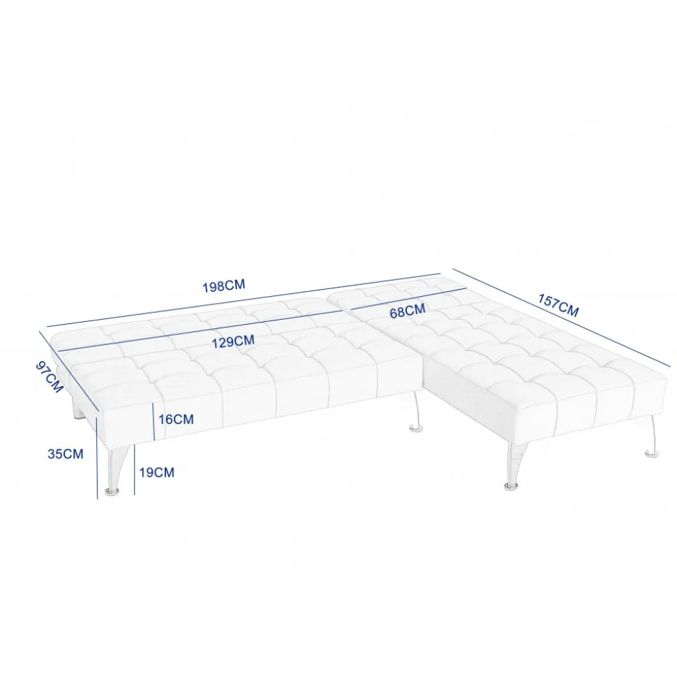 Neptun divansoffa bäddbar mörkgrått