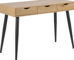 Neptun skrivbord 110x50 cm - Ekimitation/svart + Textilrengöring för möbler