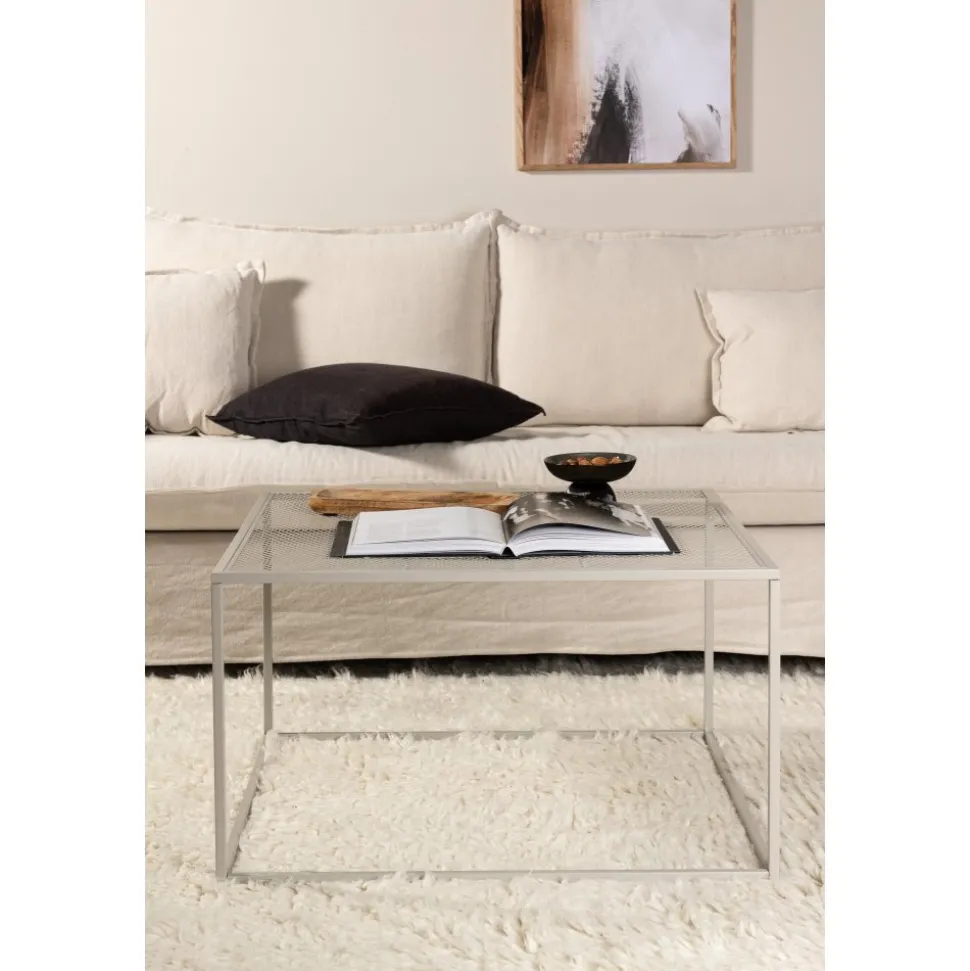Netz soffbord 80 x 80 cm - Beige