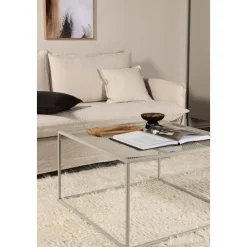 Netz soffbord 80 x 80 cm - Beige