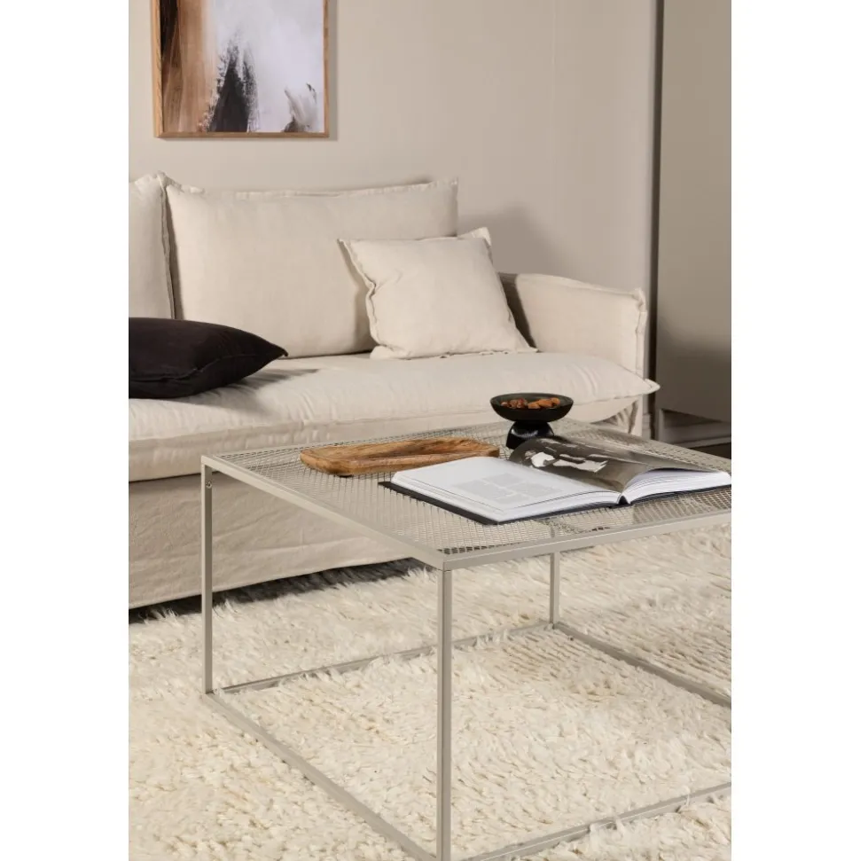Netz soffbord 80 x 80 cm - Beige