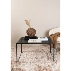 Netz soffbord 80 x 80 cm - Svart